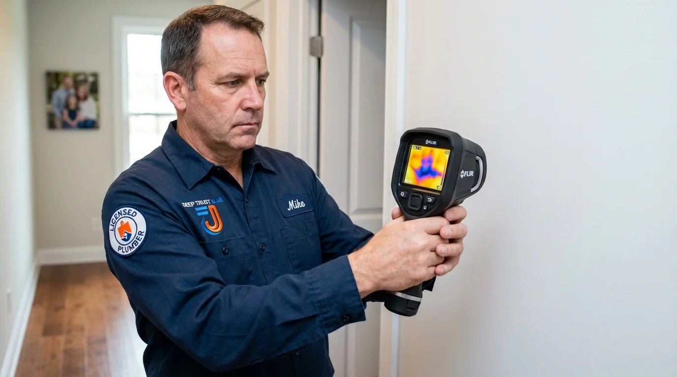 Thermal imaging leak detection by Johns Plumbing LLC in Bunkerville